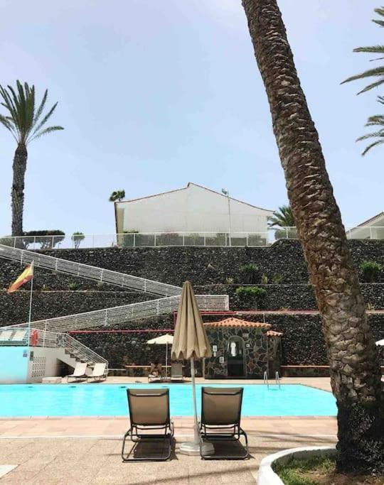 Bungalow - Piscina Climatizada - Playa Del Ingles มาสปาโลมาส ภายนอก รูปภาพ